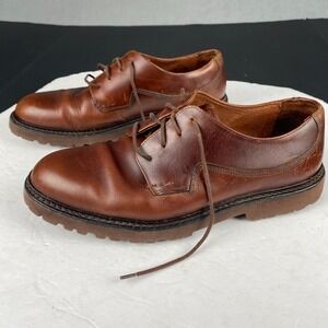 Men's Sebago Drysides Waterproof Lace up Brown‎ Leather Oxford Shoes Size 8M